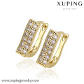 C207215--29634 Xuping Dubai Mode Chine Wholesale Plaqué Or Bijoux 14K Plaqué Or Huggie Boucles D&#39;oreilles